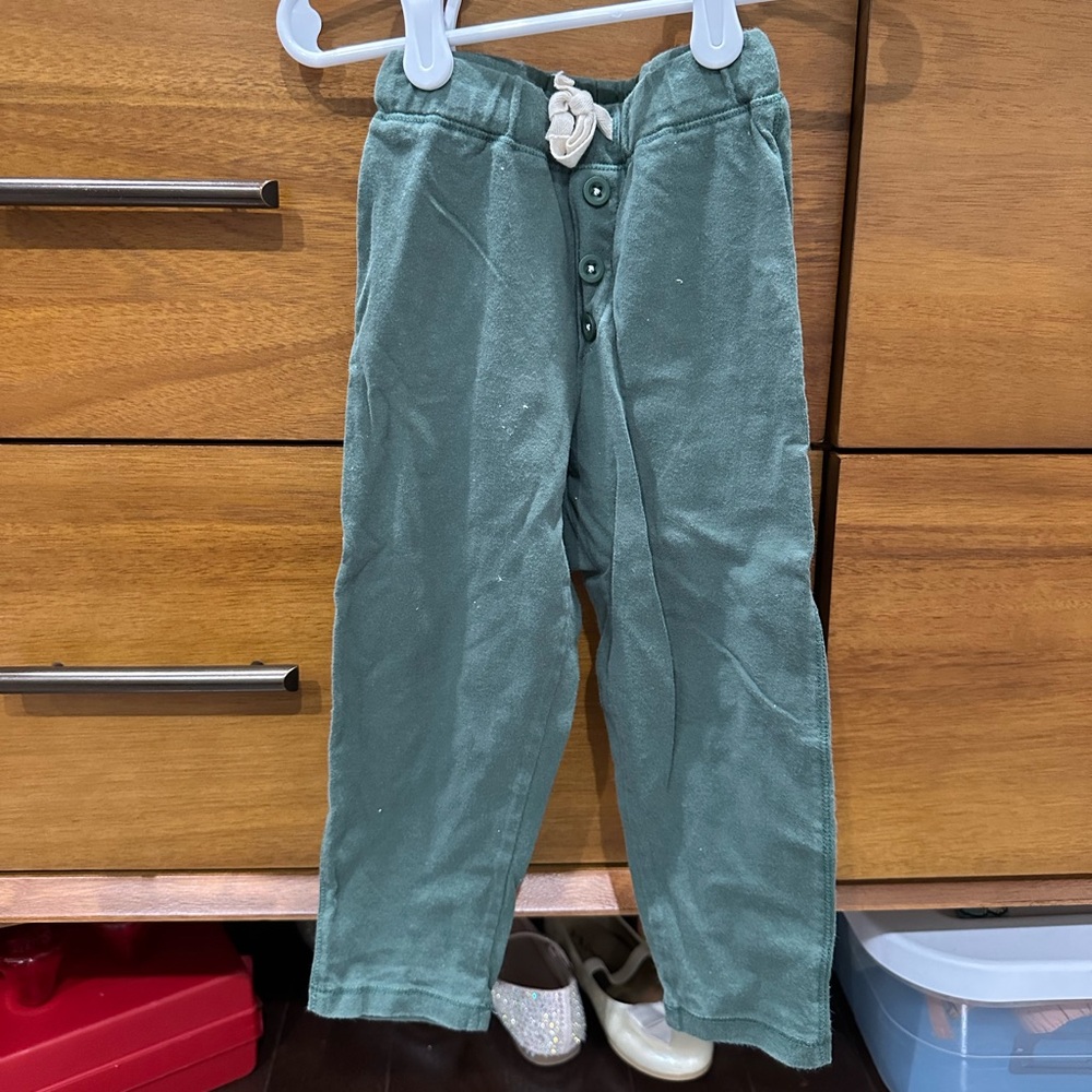 Cozy Kids' Green Joggers